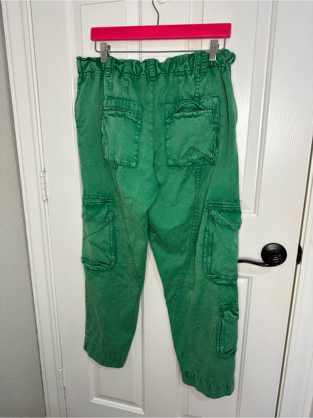 We The Free Amazon Kelly Green Tahiti Pull-On Cargo Pants Sz M Streetwear Boho - Picture 4 of 12